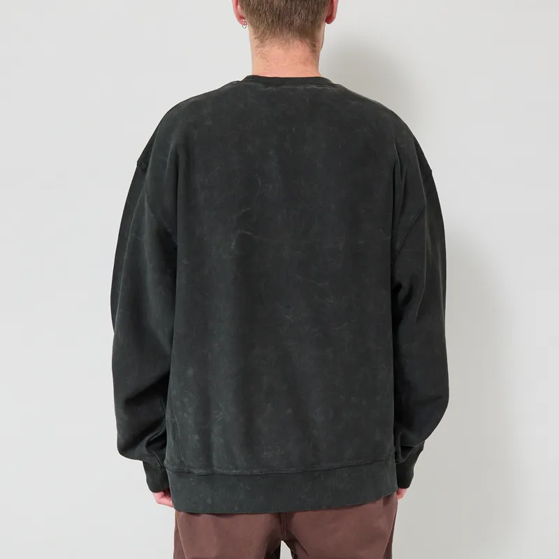 Carhartt WIP Lambert Sweatshirt Raven Moon Wash-2
