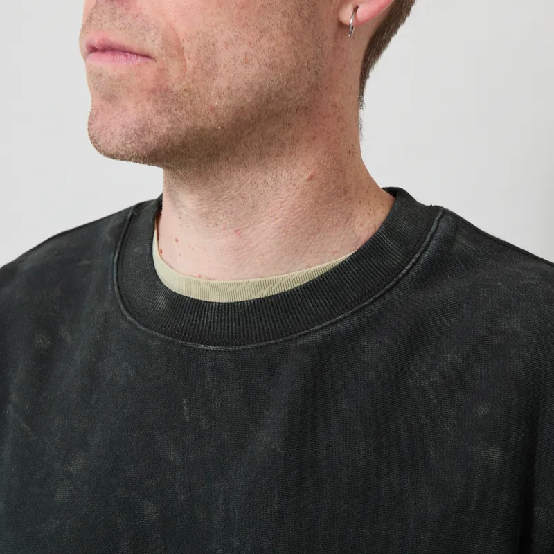 Carhartt WIP Lambert Sweatshirt Raven Moon Wash-3