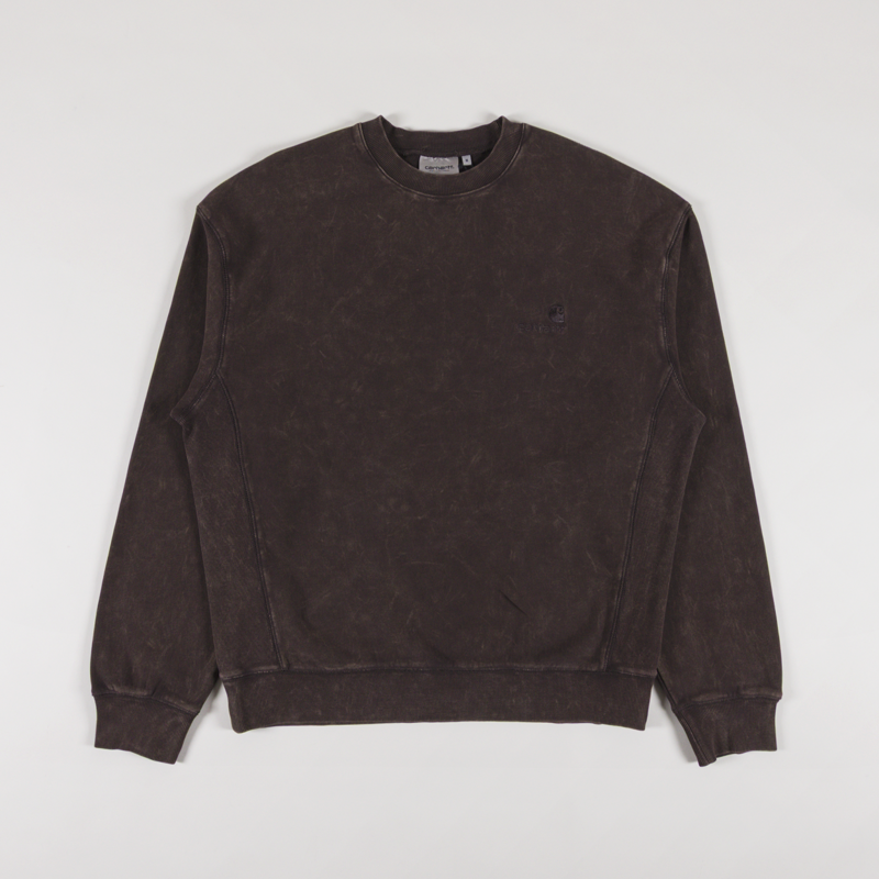 Carhartt WIP Lambert Sweatshirt Tobacco Moon Wash