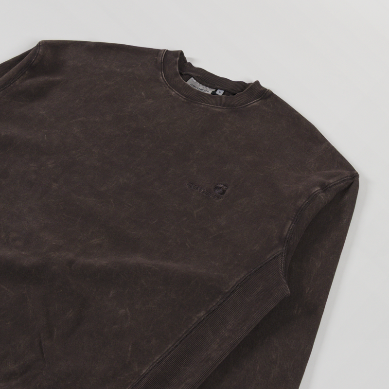 Carhartt WIP Lambert Sweatshirt Tobacco Moon Wash-2