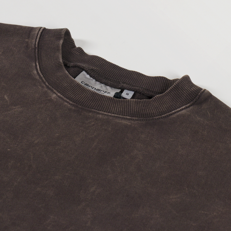 Carhartt WIP Lambert Sweatshirt Tobacco Moon Wash-4