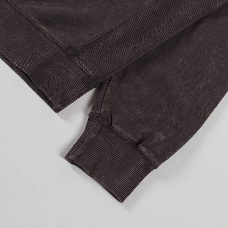 Carhartt WIP Lambert Polo Sweatshirt Tobacco Moon Wash-6