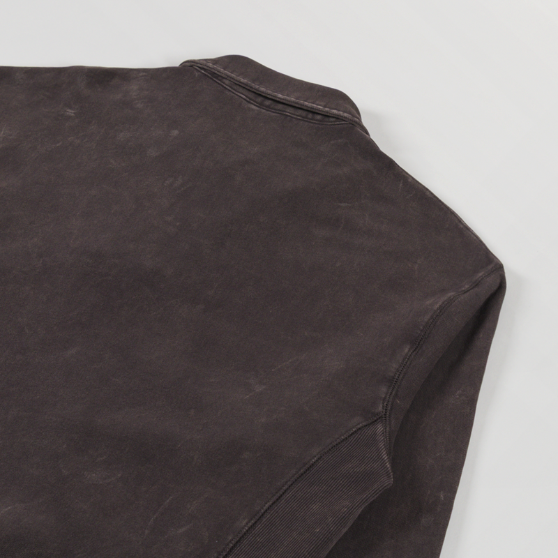 Carhartt WIP Lambert Polo Sweatshirt Tobacco Moon Wash-3