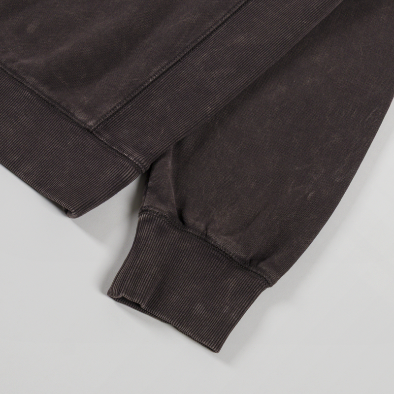 Carhartt WIP Lambert Polo Sweatshirt Tobacco Moon Wash-7