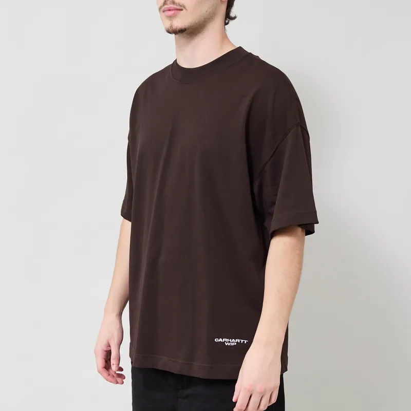 Carhartt WIP Chapter T Shirt Tobacco White-1