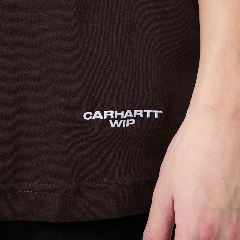 Carhartt WIP Chapter T Shirt Tobacco White-5