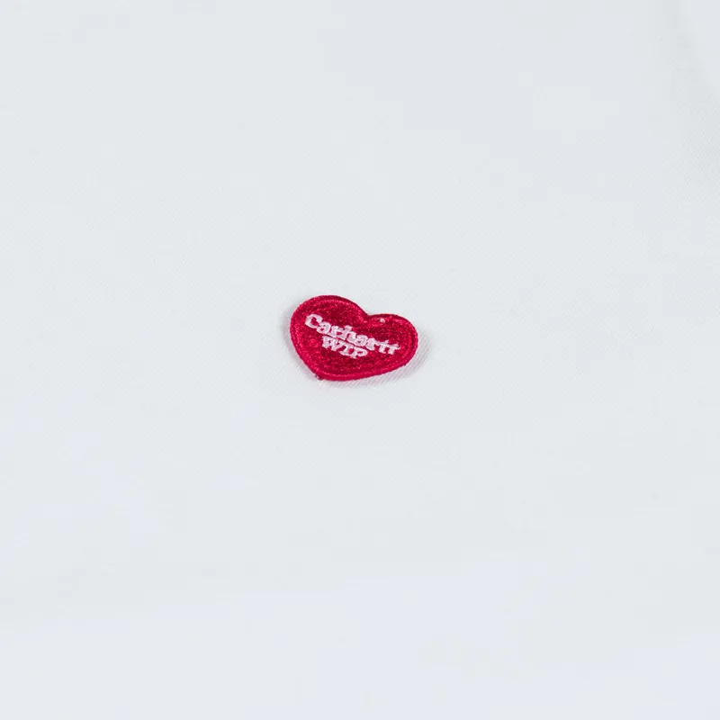 Carhartt WIP Small Heart T Shirt White Red-2