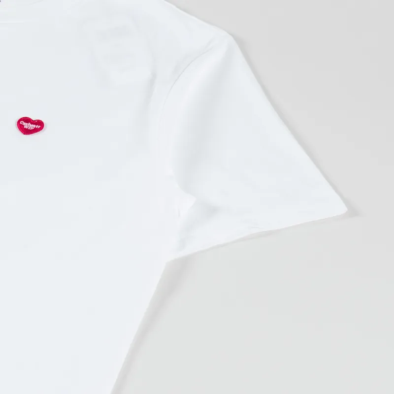 Carhartt WIP Small Heart T Shirt White Red-3