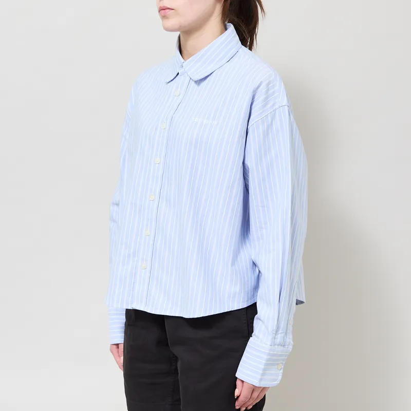 Carhartt WIP Womens Kanan Shirt Stripe Bleach-1