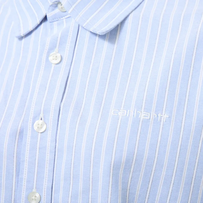 Carhartt WIP Womens Kanan Shirt Stripe Bleach-4