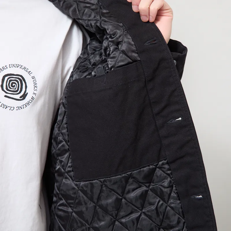 Carhartt WIP Lander Coat Black Stone Washed-8