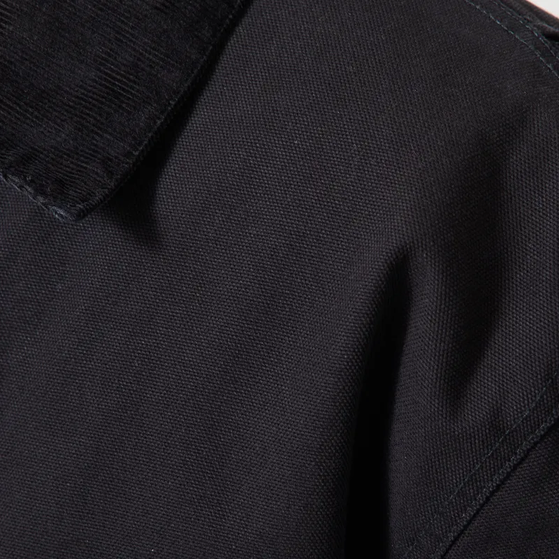 Carhartt WIP Lander Coat Black Stone Washed-9