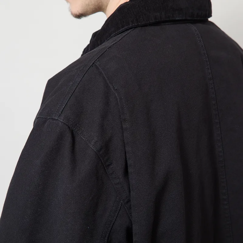 Carhartt WIP Lander Coat Black Stone Washed-10