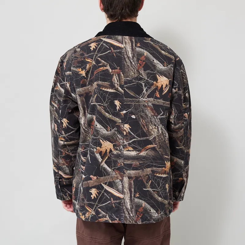 Carhartt WIP Lander Coat Camo Feather Tree Black Stone Washed-2