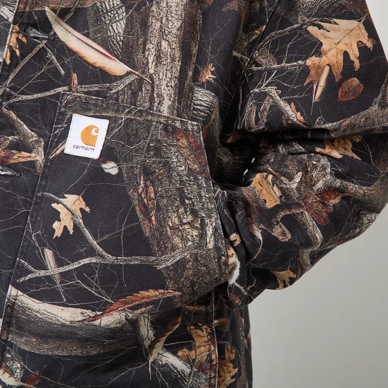 Carhartt WIP Lander Coat Camo Feather Tree Black Stone Washed-6