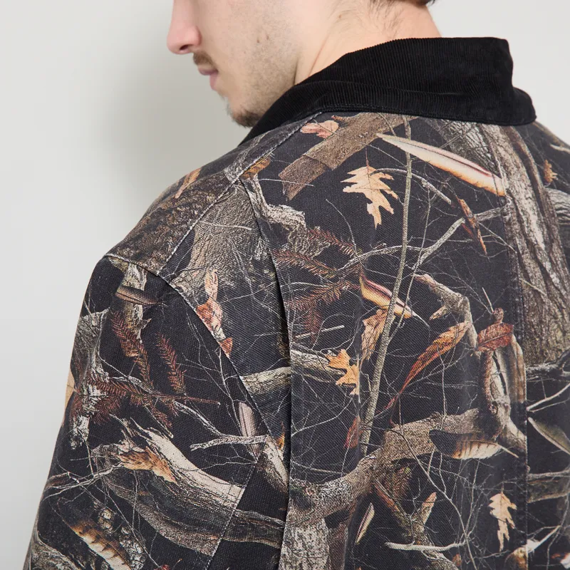 Carhartt WIP Lander Coat Camo Feather Tree Black Stone Washed-8