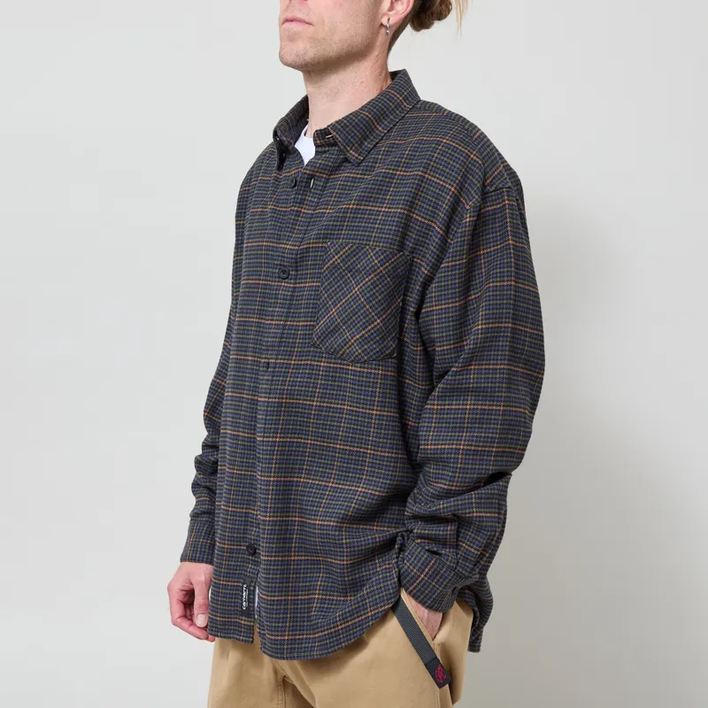 Carhartt WIP Long Sleeve Todrick Shirt Houndstooth Blue-1