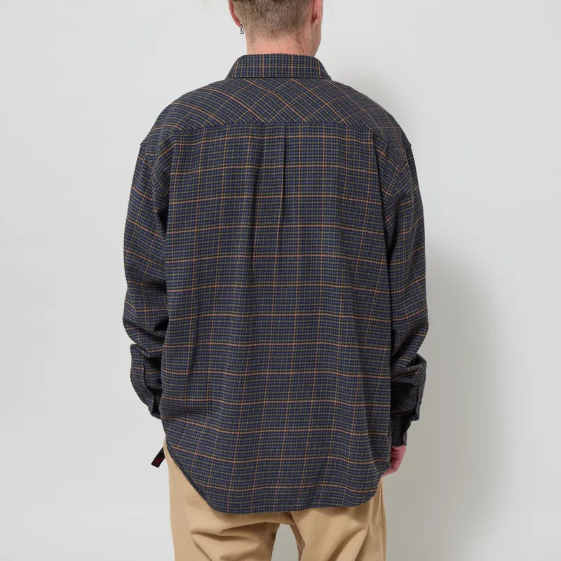 Carhartt WIP Long Sleeve Todrick Shirt Houndstooth Blue-2