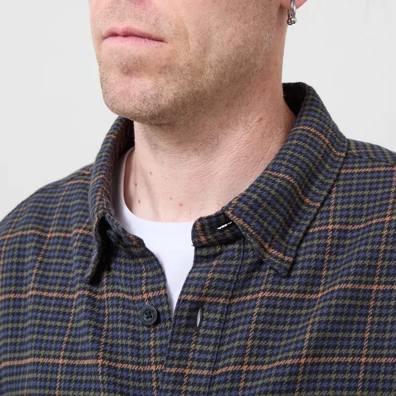 Carhartt WIP Long Sleeve Todrick Shirt Houndstooth Blue-3
