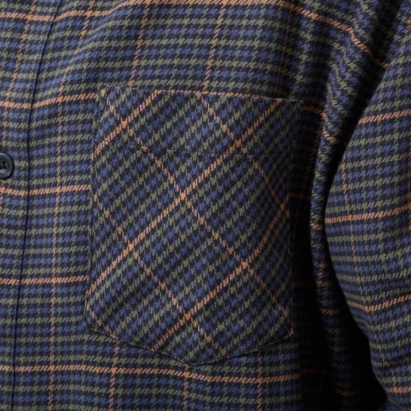 Carhartt WIP Long Sleeve Todrick Shirt Houndstooth Blue-6