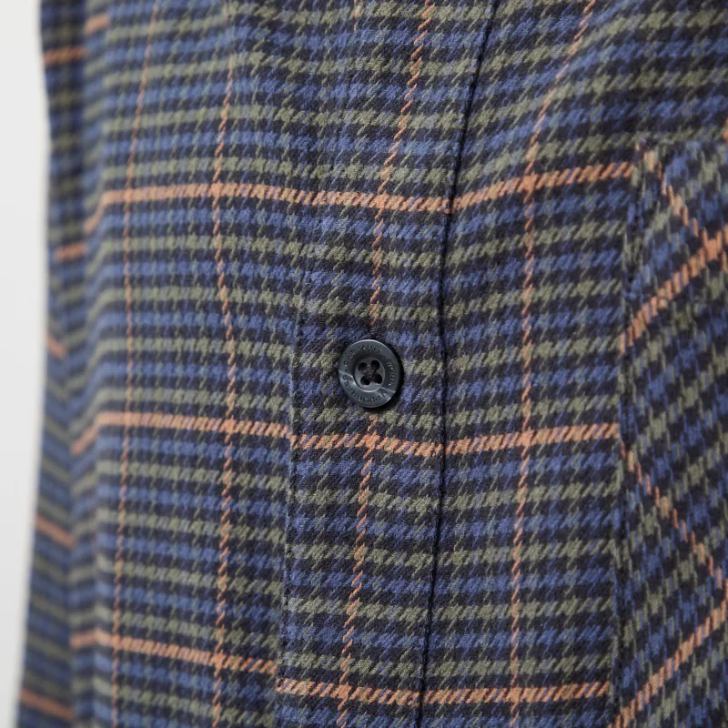 Carhartt WIP Long Sleeve Todrick Shirt Houndstooth Blue-5
