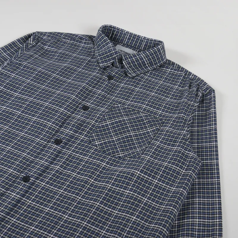 Carhartt WIP Long Sleeve Todrick Shirt Houndstooth Icesheet-2