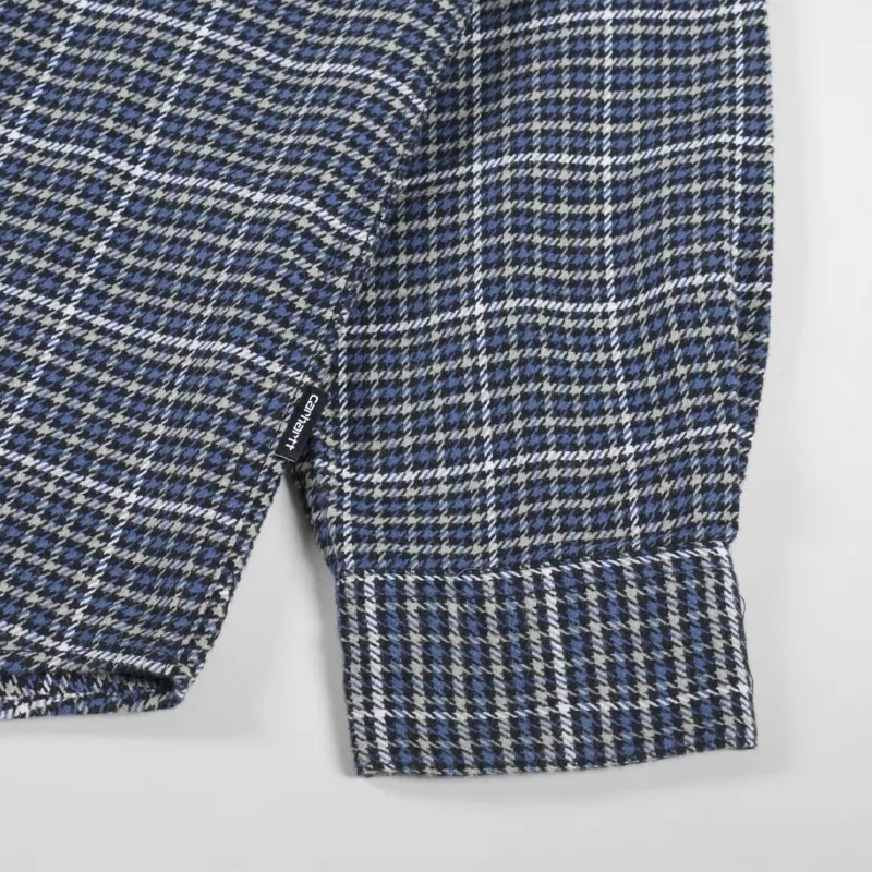 Carhartt WIP Long Sleeve Todrick Shirt Houndstooth Icesheet-9