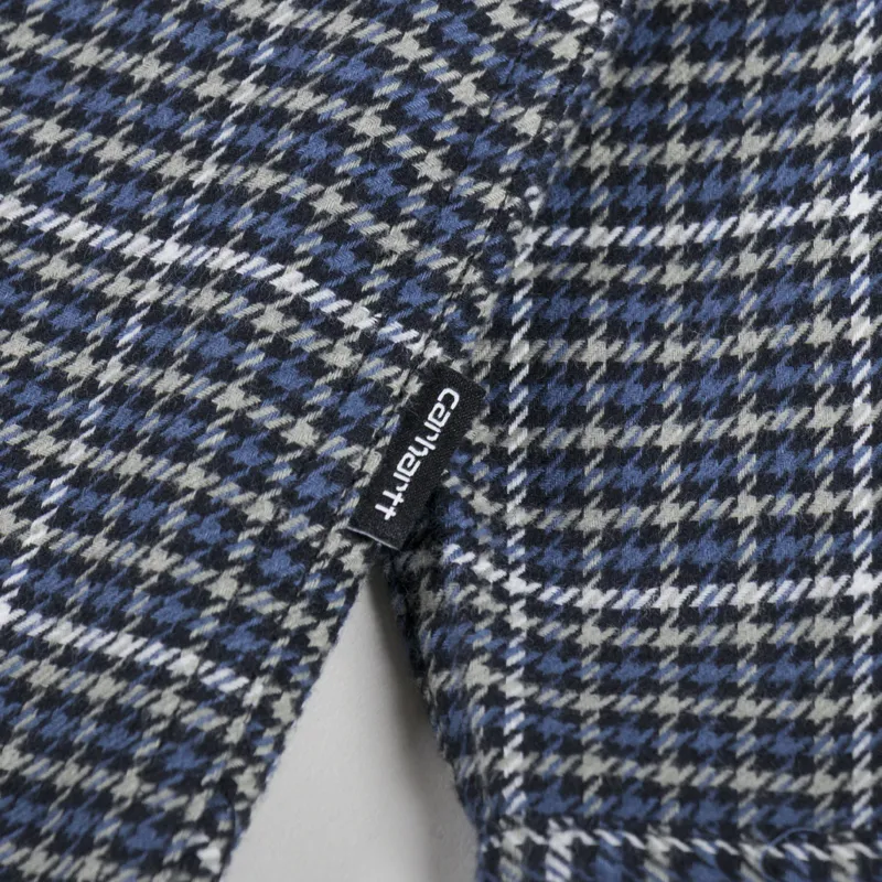 Carhartt WIP Long Sleeve Todrick Shirt Houndstooth Icesheet-8