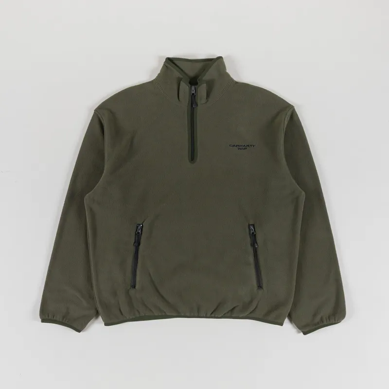 Carhartt WIP Edmore Half Zip Sweatshirt Cypress Black