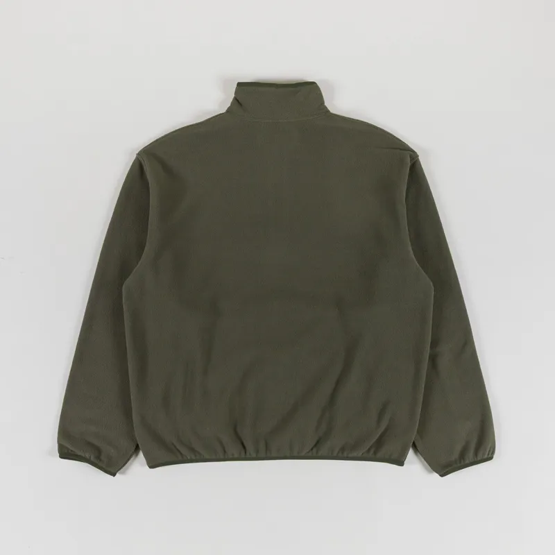 Carhartt WIP Edmore Half Zip Sweatshirt Cypress Black-1