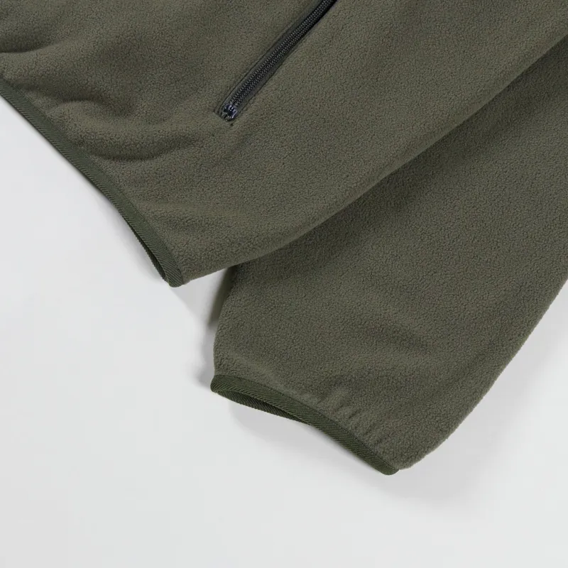 Carhartt WIP Edmore Half Zip Sweatshirt Cypress Black-6
