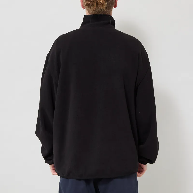 Carhartt WIP Edmore Half Zip Sweatshirt Black White-2