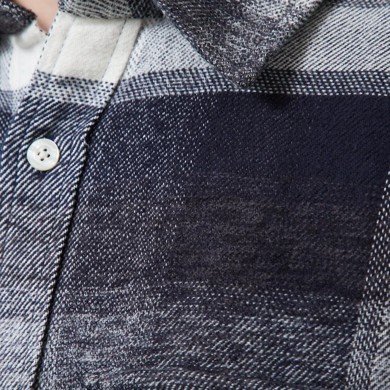 Carhartt WIP Long Sleeve Esterson Shirt Check Dark Navy-7