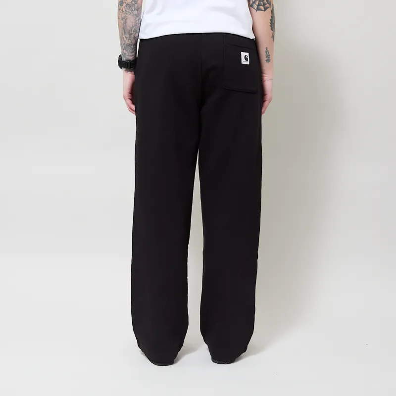 Carhartt WIP Womens Cassie Sweat Pants Black Silver-2