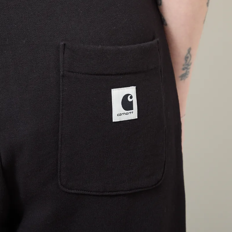 Carhartt WIP Womens Cassie Sweat Pants Black Silver-7