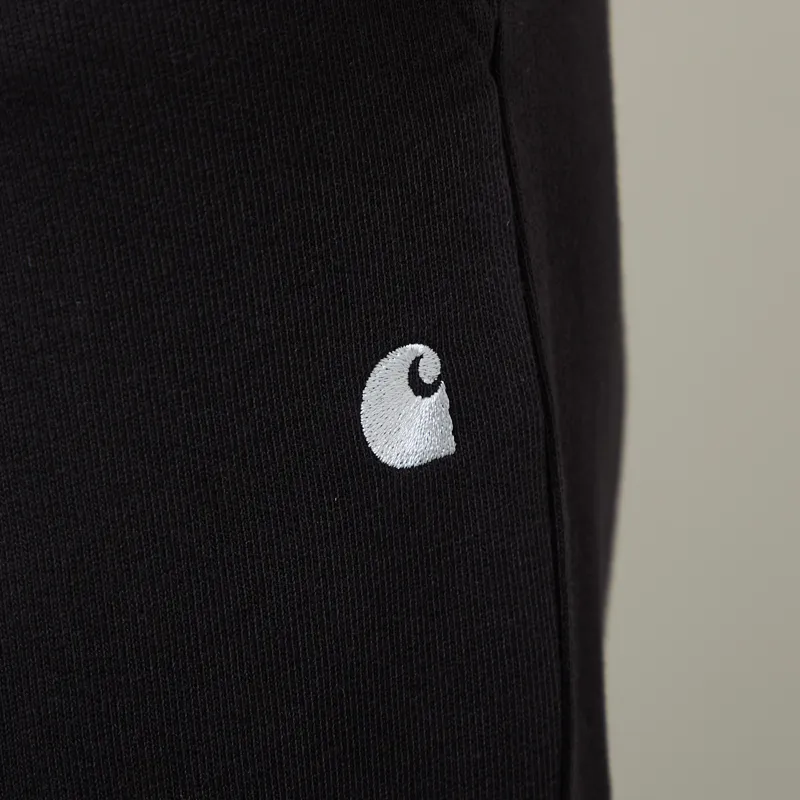 Carhartt WIP Womens Cassie Sweat Pants Black Silver-6