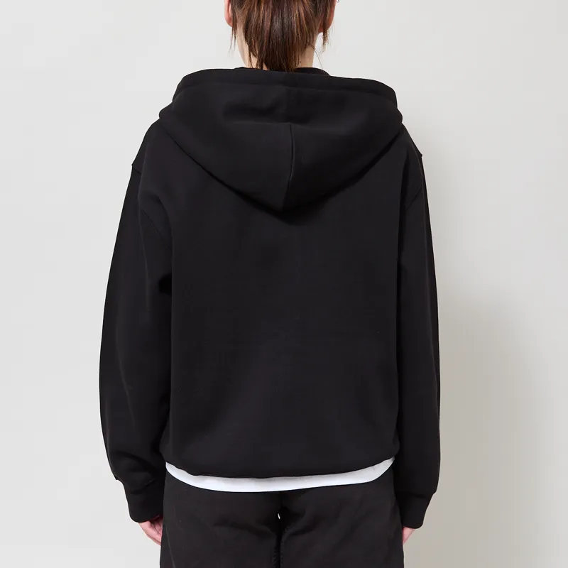 Carhartt WIP Womens Hooded Small Heart Patch Jacket Black-2
