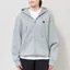 Carhartt WIP Womens Hooded Small Heart Patch Jacket Grey Heather Black