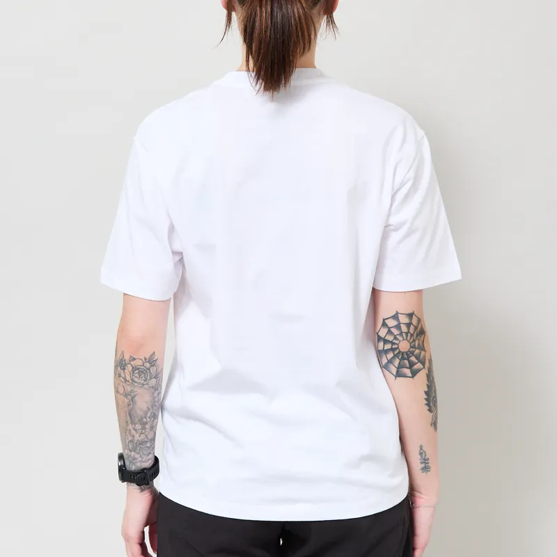 Carhartt WIP Womens Pocket Small Heart T Shirt White Red-2