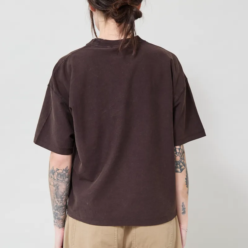 Carhartt WIP Womens Lambert T Shirt Tobacco Moon Wash-2