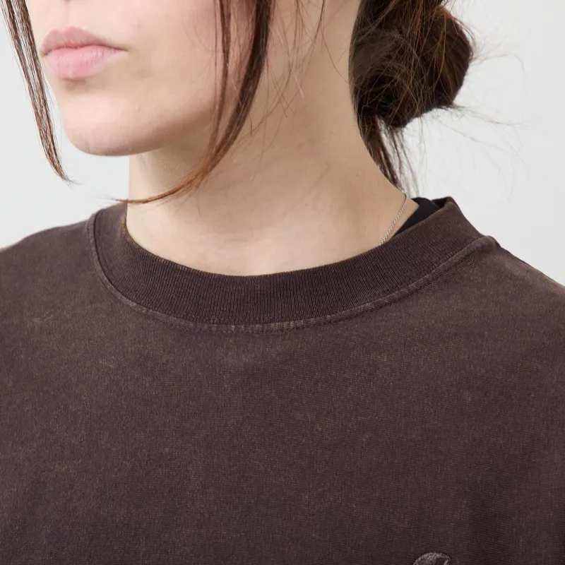 Carhartt WIP Womens Lambert T Shirt Tobacco Moon Wash-3