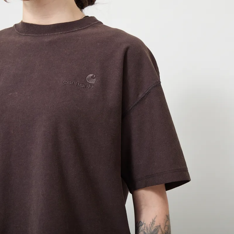Carhartt WIP Womens Lambert T Shirt Tobacco Moon Wash-6
