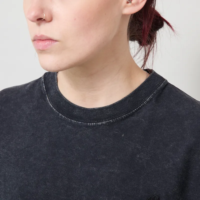 Carhartt WIP Womens Lambert T Shirt Black Moon Wash-3