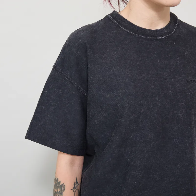 Carhartt WIP Womens Lambert T Shirt Black Moon Wash-5