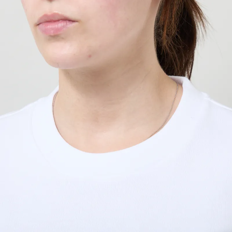 Carhartt WIP Womens Small Heart Patch T Shirt White Black-3