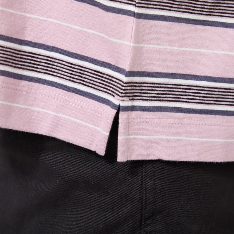 Carhartt WIP Womens Bronson Polo Stripe Hortensia-6