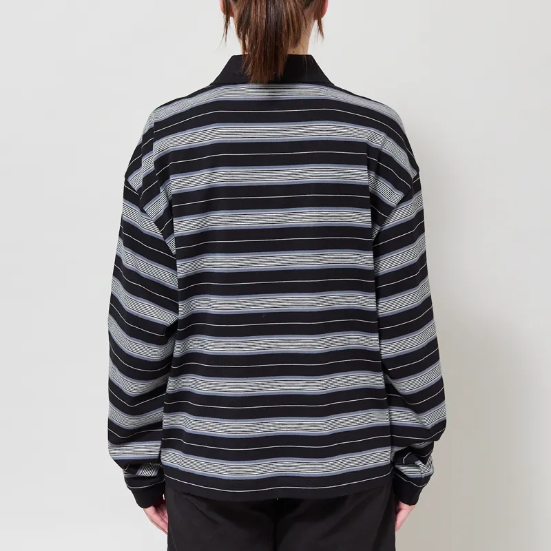 Carhartt WIP Womens Bronson Polo Stripe Black-2