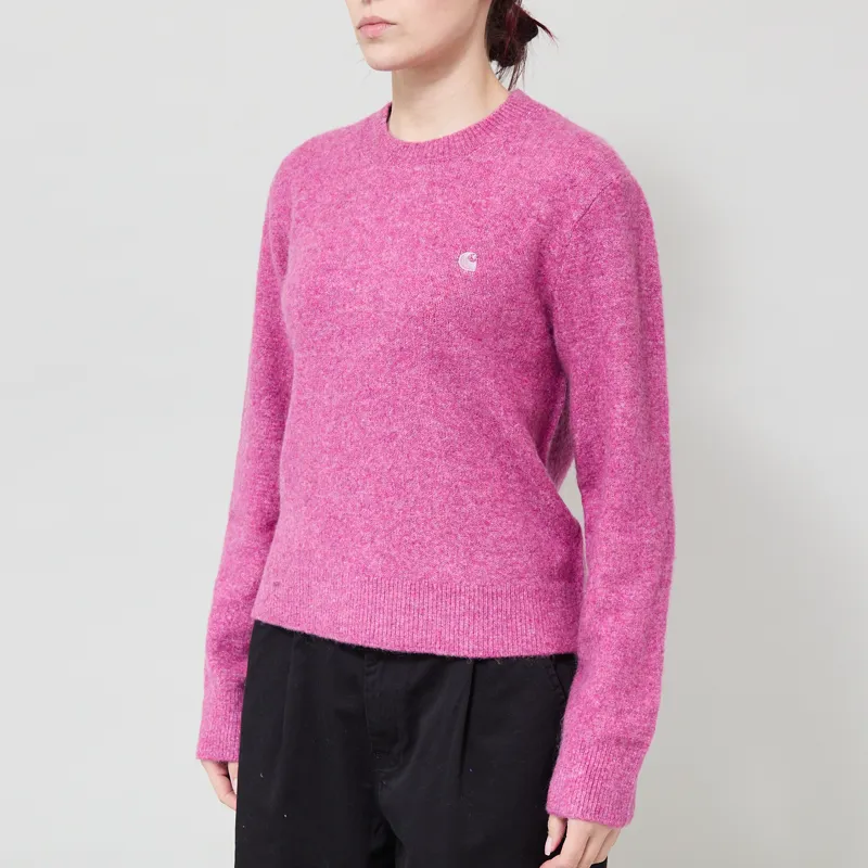 Carhartt WIP Womens Curtis Sweater Tangled Hortensia