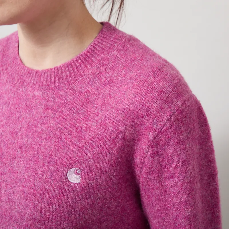 Carhartt WIP Womens Curtis Sweater Tangled Hortensia-5