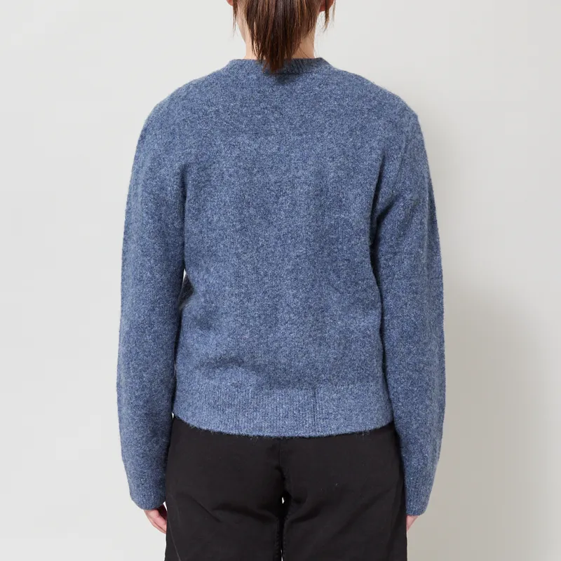 Carhartt WIP Womens Curtis Sweater Tangled Shady Blue-2